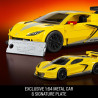 Mattel Brick Shop JKR19 Hot Wheels ’20 Corvette C8.R Xếp hình lắp ráp ghép mô hình Hot Wheels hạng tốc độ 2020 Chevrolet Corvette C8.R 1:32