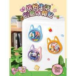 Femibox S5453 Xếp hình lắp ráp ghép mô hình Hà Xiaolang Cuộc sống đầy màu sắc Hộp nam châm tủ lạnh sáng tạo
