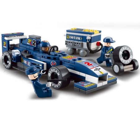 SLUBAN M38-B0351 B0351 0351 M38B0351 38-B0351 non  XE ĐUA F1 TIA SÉT XANH DƯƠNG TỈ LỆ 1:32 tỷ lệ 1:32 bộ đồ chơi xếp lắp ráp ghép mô hình Speed Champions Racing Cars FORMULA CAR Đua Xe Công Thức 196 khối