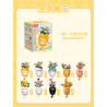 Femibox S44070 Xếp hình lắp ráp ghép mô hình Meow Bó Hoa Nam Châm Tủ Lạnh 9 Kiểu