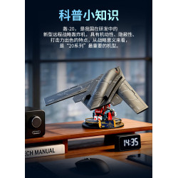 Femibox S5311 Xếp hình lắp ráp ghép mô hình Vũ khí quan trọng nhất của cường quốc: máy bay ném bom chiến lược tầm xa mới H-20