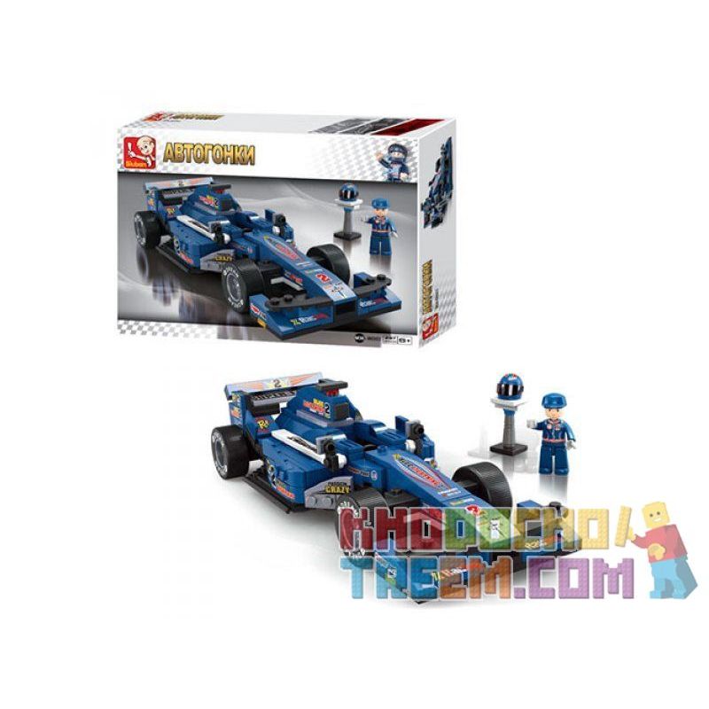 SLUBAN M38-B0353 B0353 0353 M38B0353 38-B0353 non  XE ĐUA F1 TIA SÉT XANH DƯƠNG TỈ LỆ 1:24 tỷ lệ 1:24 bộ đồ chơi xếp lắp ráp ghép mô hình Speed Champions Racing Cars FORMULA CAR Đua Xe Công Thức 287 khối