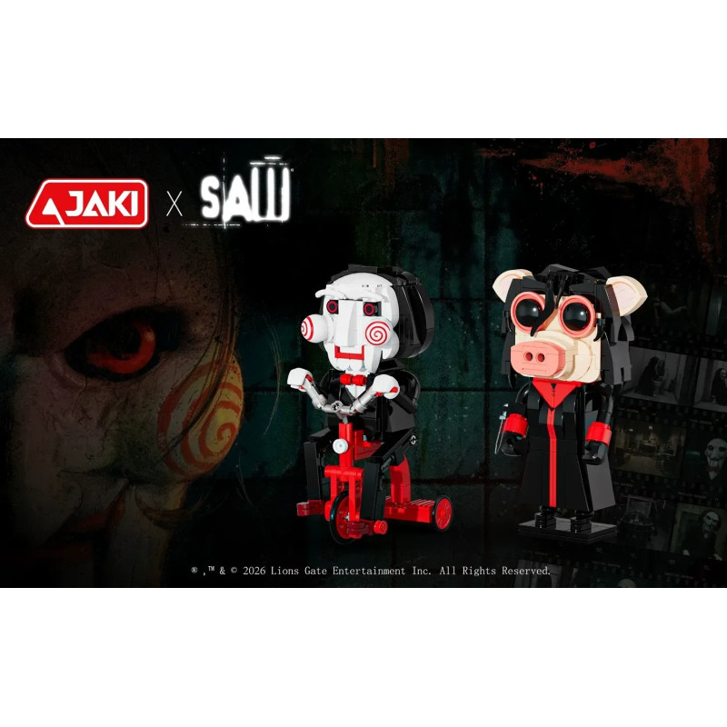 JAKI KJ055 Billy The Puppet Xếp hình lắp ráp ghép mô hình Cưa: Billy