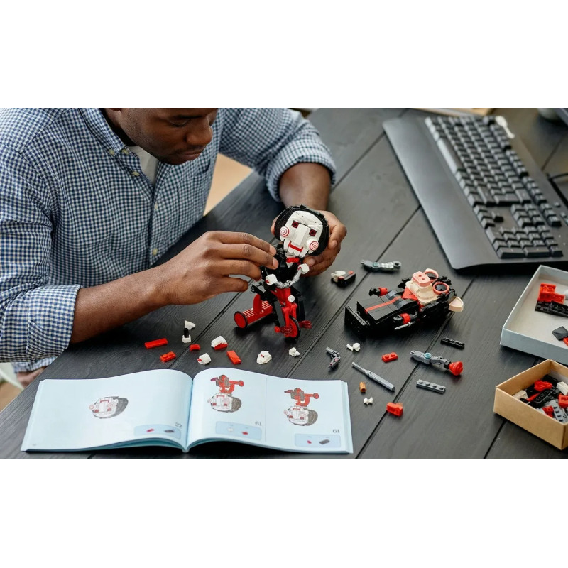 JAKI KJ055 Billy The Puppet Xếp hình lắp ráp ghép mô hình Cưa: Billy