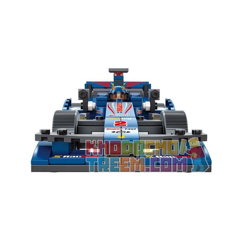 SLUBAN M38-B0353 B0353 0353 M38B0353 38-B0353 non  XE ĐUA F1 TIA SÉT XANH DƯƠNG TỈ LỆ 1:24 tỷ lệ 1:24 bộ đồ chơi xếp lắp ráp ghép mô hình Speed Champions Racing Cars FORMULA CAR Đua Xe Công Thức 287 khối