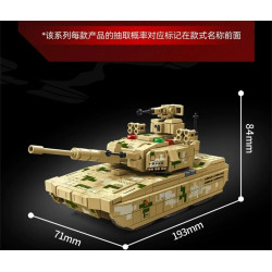SEMBO 203282 Xếp hình lắp ráp ghép mô hình Một đất nước hùng mạnh: 8 tổ hợp xe tăng chiến đấu chủ lực ZTZ-100