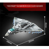SEMBO 202297 Xếp hình lắp ráp ghép mô hình Đất nước hùng mạnh: 8 tổ hợp tiêm kích tàng hình J-36
