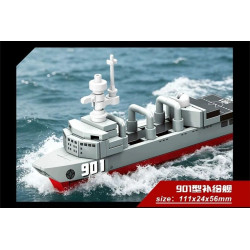 SEMBO 208162 Xếp hình lắp ráp ghép mô hình Đất nước hùng mạnh: 8 tổ hợp tàu sân bay số 19