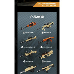SEMBO 207266 Xếp hình lắp ráp ghép mô hình Survival War: Súng bắn tỉa P90 8 tổ hợp