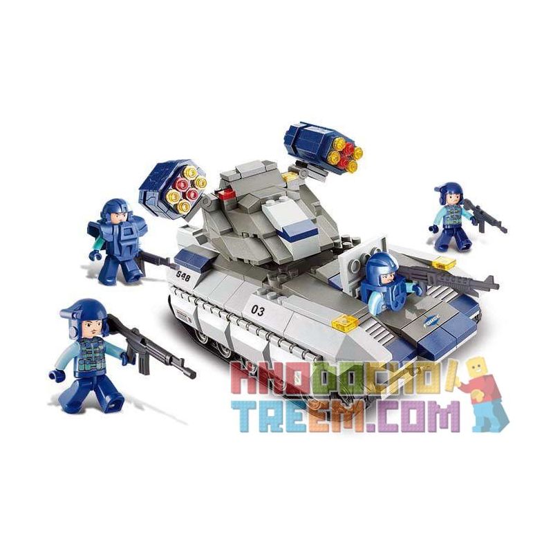 SLUBAN M38-B0206 B0206 0206 M38B0206 38-B0206 Xếp hình kiểu  SWAT SPECIAL FORCE Vulcan Missile Tank Xe Thiết Giáp Tên Lửa Lực Lượng đặc Nhiệm 273 khối