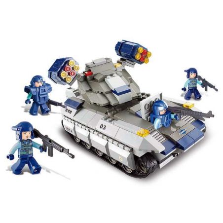 SLUBAN M38-B0206 B0206 0206 M38B0206 38-B0206 Xếp hình kiểu  SWAT SPECIAL FORCE Vulcan Missile Tank Xe Thiết Giáp Tên Lửa Lực Lượng đặc Nhiệm 273 khối