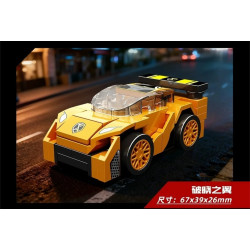 SEMBO 714433 Xếp hình lắp ráp ghép mô hình 8 mẫu xe tốc độ cực cao