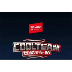 SEMBO 714433 Xếp hình lắp ráp ghép mô hình 8 mẫu xe tốc độ cực cao