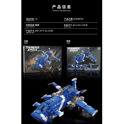 No license 90004 Thunder Eagle Xếp hình lắp ráp ghép mô hình Sấm sét