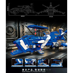 No license 90004 Thunder Eagle Xếp hình lắp ráp ghép mô hình Sấm sét
