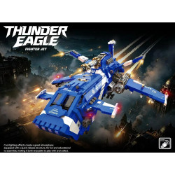 No license 90004 Thunder Eagle Xếp hình lắp ráp ghép mô hình Sấm sét