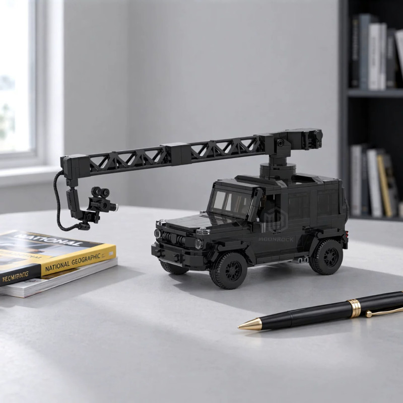 Onebrick OB-1029 Xếp hình lắp ráp ghép mô hình Xe cẩu chụp ảnh Mercedes Benz G63