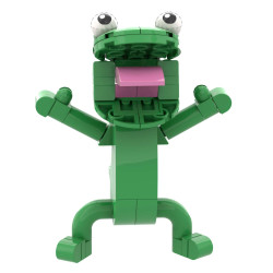 Onebrick OB-1017 Lizard Tom Xếp hình lắp ráp ghép mô hình Kế hoạch chuyển đổi hải ly: Thằn lằn xanh
