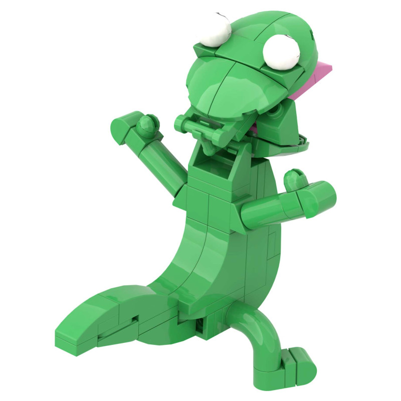 Onebrick OB-1017 Lizard Tom Xếp hình lắp ráp ghép mô hình Kế hoạch chuyển đổi hải ly: Thằn lằn xanh