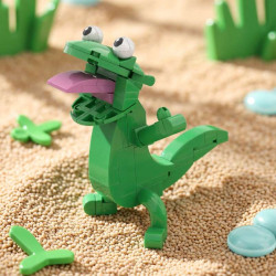 Onebrick OB-1017 Lizard Tom Xếp hình lắp ráp ghép mô hình Kế hoạch chuyển đổi hải ly: Thằn lằn xanh