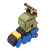 Onebrick OB-1015 Xếp hình lắp ráp ghép mô hình Chiến thuật dễ thương