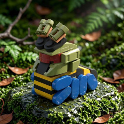 Onebrick OB-1015 Xếp hình lắp ráp ghép mô hình Chiến thuật dễ thương