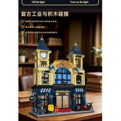 MORKMODEL MORK UrGe XMORK 20124 Nostalgic Station Xếp hình lắp ráp ghép mô hình trạm hoài niệm