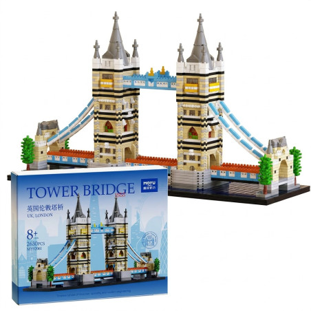 MOYU BLOCK MY92061 Tower Bridge UK,Lomdon Xếp hình lắp ráp ghép mô hình cầu tháp london nước anh