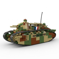 QUANGUAN 100334 CHAR 2C Xếp hình lắp ráp ghép mô hình Xe tăng siêu nặng Shire 2C 1:35