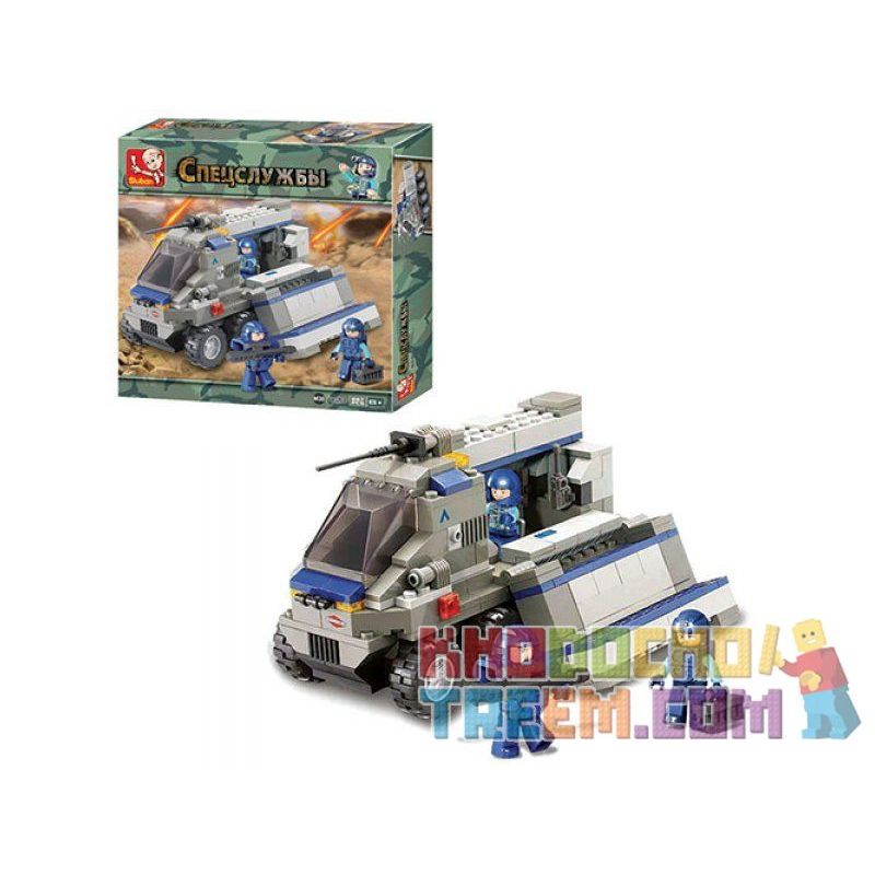 SLUBAN M38-B0201 B0201 0201 M38B0201 38-B0201 Xếp hình kiểu  SWAT SPECIAL FORCE Warfield Support Vehicle Xe Bọc Thép Hỗ Trợ 267 khối