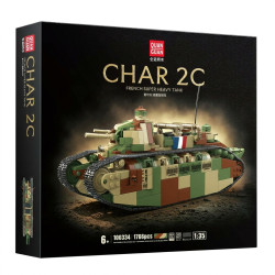 QUANGUAN 100334 CHAR 2C Xếp hình lắp ráp ghép mô hình Xe tăng siêu nặng Shire 2C 1:35
