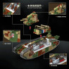 QUANGUAN 100334 CHAR 2C Xếp hình lắp ráp ghép mô hình Xe tăng siêu nặng Shire 2C 1:35