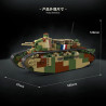 QUANGUAN 100334 CHAR 2C Xếp hình lắp ráp ghép mô hình Xe tăng siêu nặng Shire 2C 1:35