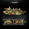 QUANGUAN 100334 CHAR 2C Xếp hình lắp ráp ghép mô hình Xe tăng siêu nặng Shire 2C 1:35