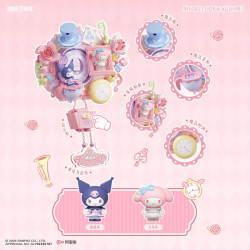 AREA-X AB0120 Sanrio Characters Xếp hình lắp ráp ghép mô hình Chuông cửa thu hồi giấc mơ gia đình Sanrio: Dreamland Coolomi & Melody
