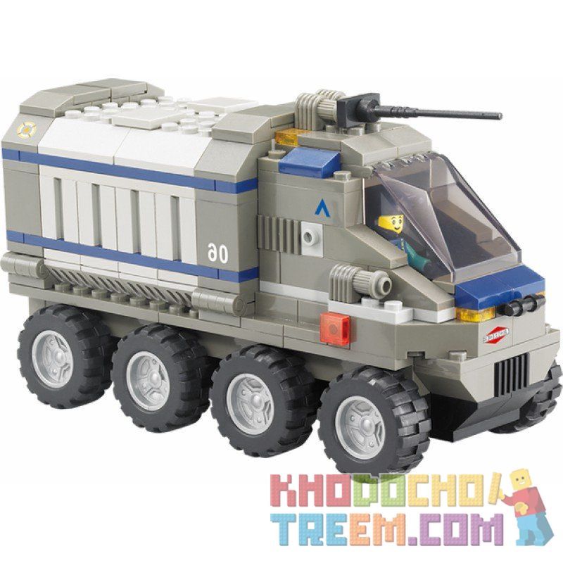 SLUBAN M38-B0201 B0201 0201 M38B0201 38-B0201 Xếp hình kiểu  SWAT SPECIAL FORCE Warfield Support Vehicle Xe Bọc Thép Hỗ Trợ 267 khối