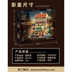 MORKMODEL MORK UrGe XMORK 20126 Pizza Shop Xếp hình lắp ráp ghép mô hình cửa hàng pizza
