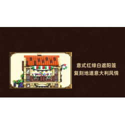 MORKMODEL MORK UrGe XMORK 20126 Pizza Shop Xếp hình lắp ráp ghép mô hình cửa hàng pizza