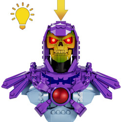 Mattel Brick Shop JNH52 Masters of the Universe Skeletor Bust Xếp hình lắp ráp ghép mô hình Cosmic He-Man: Skeletor Bust