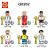 G brand G0202 G brand GH0792 G brand GH0793 G brand GH0794 G brand GH0795 G brand GH0796 G brand GH0797 Xếp hình lắp ráp ghép mô hình Nhân vật cầu thủ bóng đá 6 loại