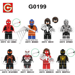 G brand G0199 G brand GH0772 G brand GH0773 G brand GH0774 G brand GH0775 G brand GH0776 G brand GH0777 G brand GH0778 G brand GH0779 Spiderman Xếp hình lắp ráp ghép mô hình 8 loại nhân vật Người Nhện
