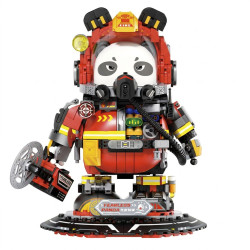 Sekensha 531001 Xếp hình lắp ráp ghép mô hình Mecha Panda số 005 Gấu trúc không sợ hãi
