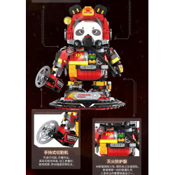 Sekensha 531001 Xếp hình lắp ráp ghép mô hình Mecha Panda số 005 Gấu trúc không sợ hãi
