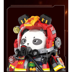 Sekensha 531001 Xếp hình lắp ráp ghép mô hình Mecha Panda số 005 Gấu trúc không sợ hãi