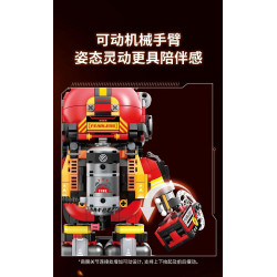 Sekensha 531001 Xếp hình lắp ráp ghép mô hình Mecha Panda số 005 Gấu trúc không sợ hãi
