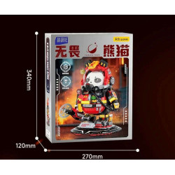 Sekensha 531001 Xếp hình lắp ráp ghép mô hình Mecha Panda số 005 Gấu trúc không sợ hãi