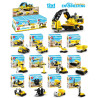 minGDi LEIBAO M1918 Xếp hình lắp ráp ghép mô hình Xe công trình tổ hợp 12 tổ hợp