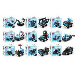 minGDi LEIBAO M1923 Xếp hình lắp ráp ghép mô hình Tổ hợp xe SWAT 12 tổ hợp