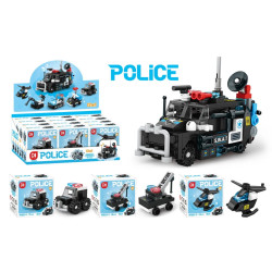minGDi LEIBAO M1923 Xếp hình lắp ráp ghép mô hình Tổ hợp xe SWAT 12 tổ hợp