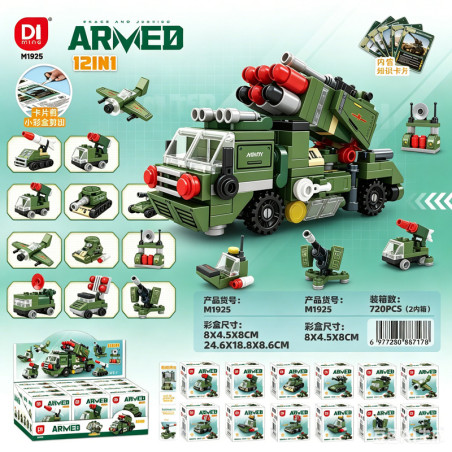 minGDi LEIBAO M1925 Xếp hình lắp ráp ghép mô hình Xe ngựa kết hợp 12 kết hợp